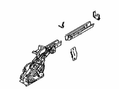Toyota 57602-WB003 Member Sub-Assy,  Rear Floor Side,  LH