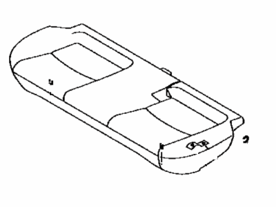 Toyota 71460-WB011 Cushion Assembly, Rear Seat (For Bench Type)