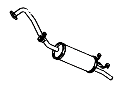 Toyota 17430-45240 Pipe Assembly, Exhaust, Tail