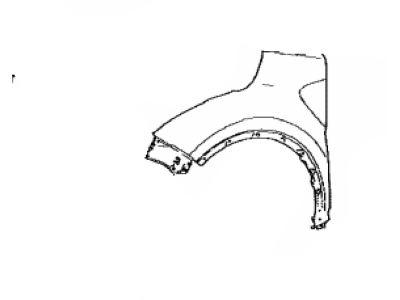 Toyota 53801-F4030 Fender Sub-Assy,  Front RH