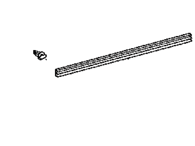 Toyota 67863-48010 Weatherstrip,  Front Door,  NO.2 RH