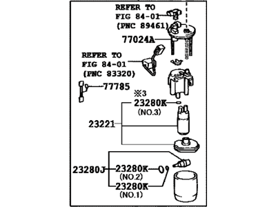 Toyota 77020-08030 Tube Assy,  Fuel Suction W/Pump & Gage