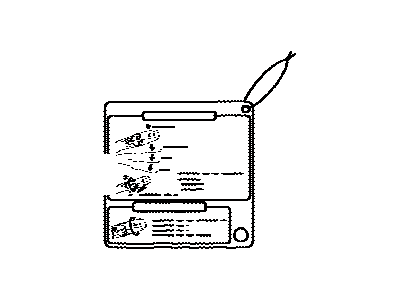 Toyota 85254-48020 Label,  Rear Wiper Information