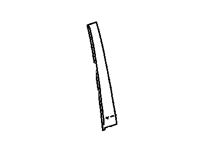 Toyota 75708-08012 Moulding Sub-Assy,  Rear Door Window Frame,  LH
