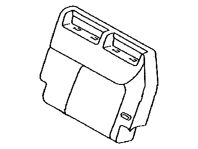 Toyota 79024-08380-E0 Cover Sub-Assy,  NO.2 Seat Back,  LH