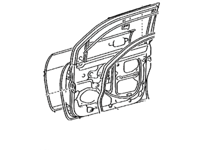 Toyota 67001-AE020 Panel Sub-Assembly, Front Door, Passenger Side