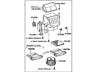 Toyota 87130-08100 Blower Assy