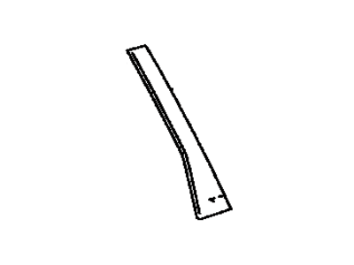 Toyota 75766-08010 Moulding,  Rear Door Window Frame,  Rear LH