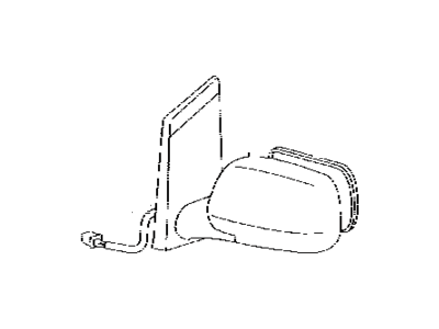 Toyota 87940-AE030-B2 Mirror Assy,  Outer Rear View,  LH