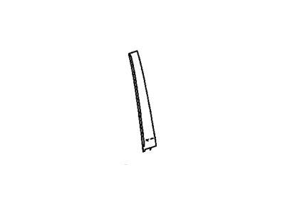 Toyota 75707-08010 Moulding Sub-Assy,  Rear Door Window Frame,  RH