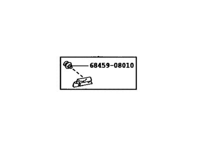 Toyota 68374-08010 Moulding,  Slide Rail End,  LH