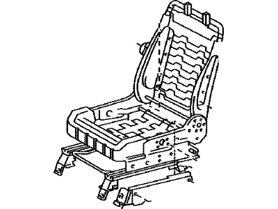Toyota 71120-AE040 Frame Assembly, Front Seat W/Adjuster, Driver Side
