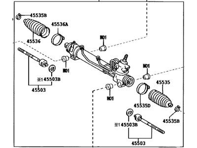 Toyota 44250-08030 Gear Assy,  Power Steering(For Rack & Pinion)