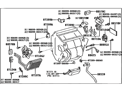Toyota 87050-08010 Radiator Assembly, Air Conditioner