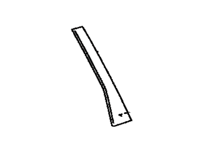 Toyota 75765-08010 Moulding,  Rear Door Window Frame,  Rear RH