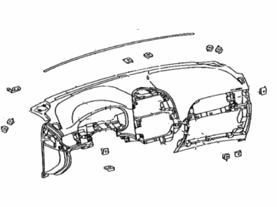 Toyota 55301-AE011-B0 Panel Sub-Assy,  Instrument