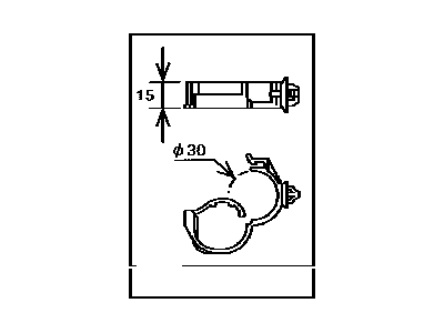 Toyota 82711-08020 Clamp, Wiring Harness