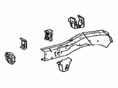 Toyota 57027-08010 Member Sub-Assy,  Front Side,  Inner RH