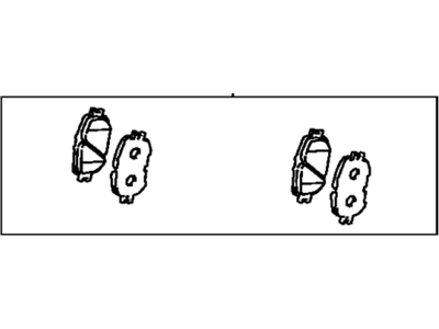 Toyota 04465-33250 Pad Kit,  Disc Brake,  Front
