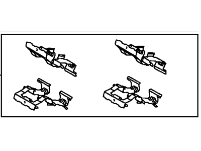 Toyota 04948-33020 Fitting Kit,  Disc Brake,  Rear