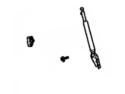 Toyota Corolla Liftgate Lift Support - 68960-19485