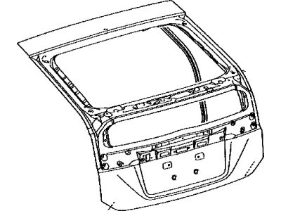 Toyota 67005-47211 Panel Sub-Assy,  Back Door