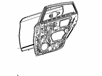 Toyota 67003-47090 Panel Sub-Assy,  Rear Door,  RH