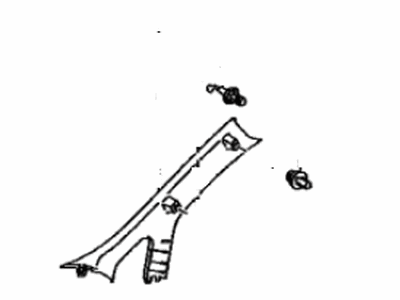 Toyota 62220-47130-B0 Garnish, Front Pillar, Driver Side