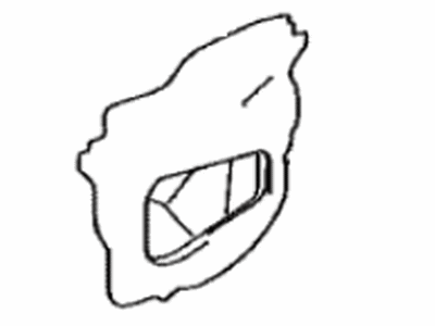 Toyota 67832-47120 Cover,  Front Door Service Hole,  LH