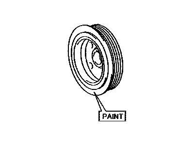 Scion 13470-37050 Pulley,  Crankshaft