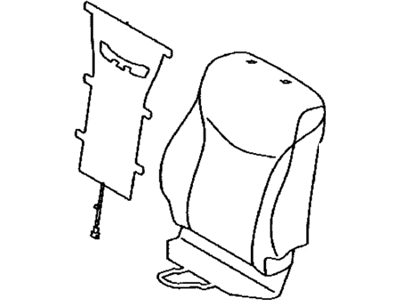 Toyota 71073-47380-E2 Cover, Front Seat Back, Passenger Side(For Separate Type)