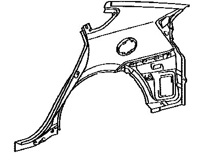 Toyota 61601-47120 Panel,  Quarter,  RH