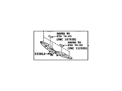 Toyota 53289-47032 Cover,  Radiator Support Opening