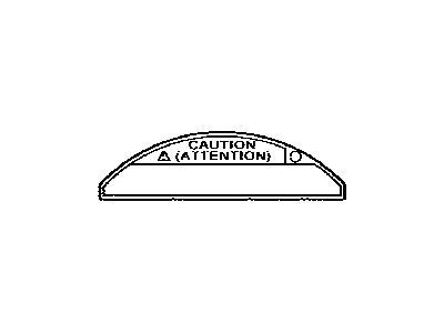 Toyota 74573-47040 Label, Electric Vehicle Battery Caution