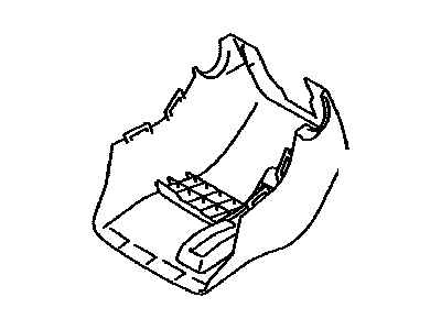 Toyota 45287-12590-C0 Cover,  Steering Column,  Lower