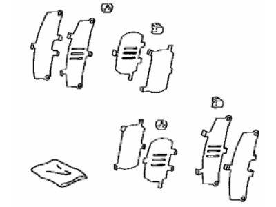 Toyota 04945-12120 Brake Pads Shim
