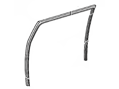 Toyota 68141-35101 Run,  Front Door Glass,  RH