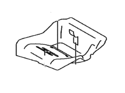 Toyota SU003-10399 Cover,  Rear Seat Cushion,  RH (For Separate Type)