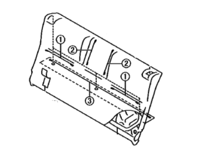 Toyota SU003-10886 Cover,  Rear Seat Back (For Bench Type)