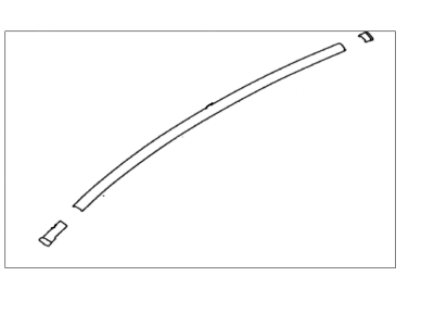 Toyota SU003-08635 Moulding,  Roof Drip Side Finish,  Center RH