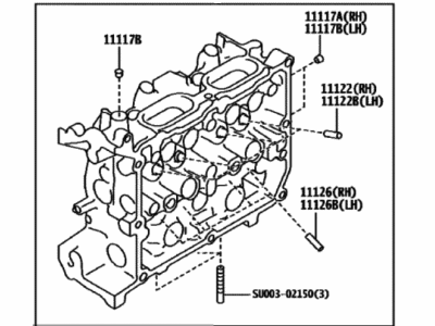 Toyota SU003-08994 Cylinder Head
