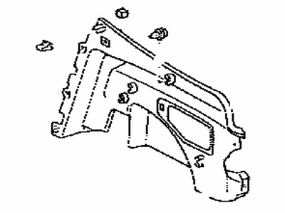 Toyota 64740-20180-B0 Panel Assembly, Deck Trim Side, Driver Side