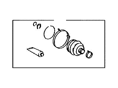 Toyota 04438-20401 Boot Kit, Front Drive Shaft Inboard Joint, Passenger Side