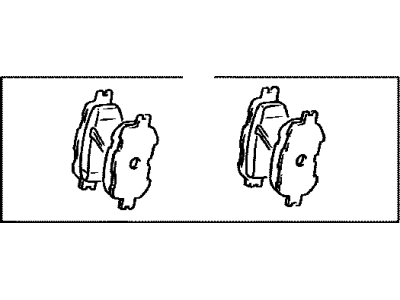 Toyota 04465-20480 Pad Kit, Disc Brake, Front