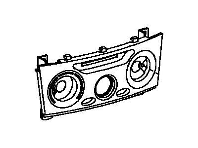 Toyota 55519-20340 Plate,  Heater Control Name