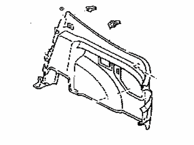 Toyota 64730-20180-B0 Panel Assembly, Deck Trim Side, Passenger Side