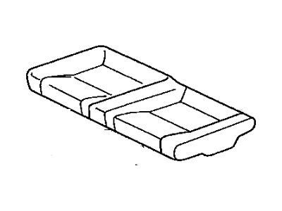 Toyota 71075-2D130-C1 Cover, Rear Seat Cushion (For Bench Type)