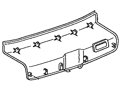 Toyota 67751-20010-B0 Board,  Back Door Trim