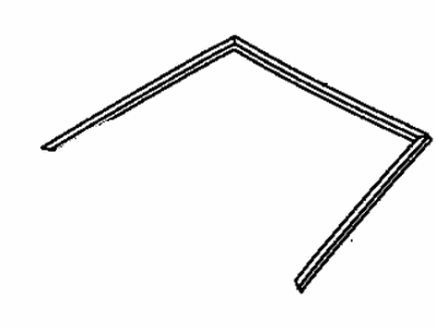 Toyota 75531-20420 Moulding,  Windshield,  Outer Upper