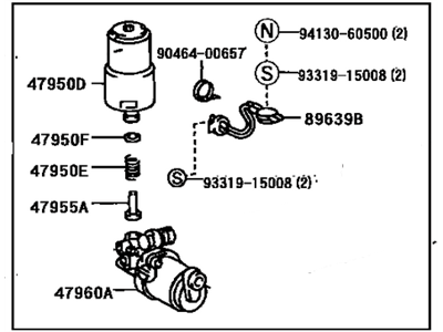 Toyota 47070-04010 Pump Assy,  Brake Booster W/Accumulator